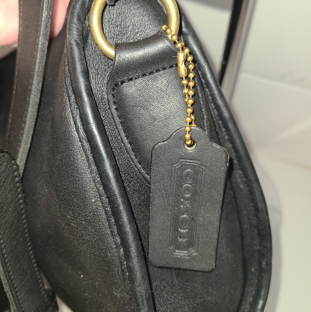 Coach Vintage 1988-93 Austin Black Leather Shoulder Bag 9909 - Picture 7 of 15